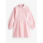 Tommy Hilfiger Tommy Hilfiger STRIPED SHIRT DRESS, TIA KG0KG08604TIA Carnation Pink Stripes