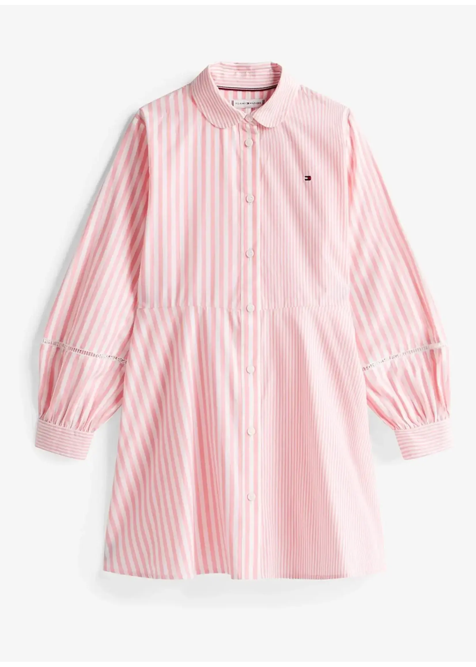 Tommy Hilfiger Tommy Hilfiger STRIPED SHIRT DRESS, TIA KG0KG08604TIA Carnation Pink Stripes