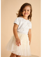 Mayoral Mayoral S/sl tulle t shirt Blossom - 26 03001