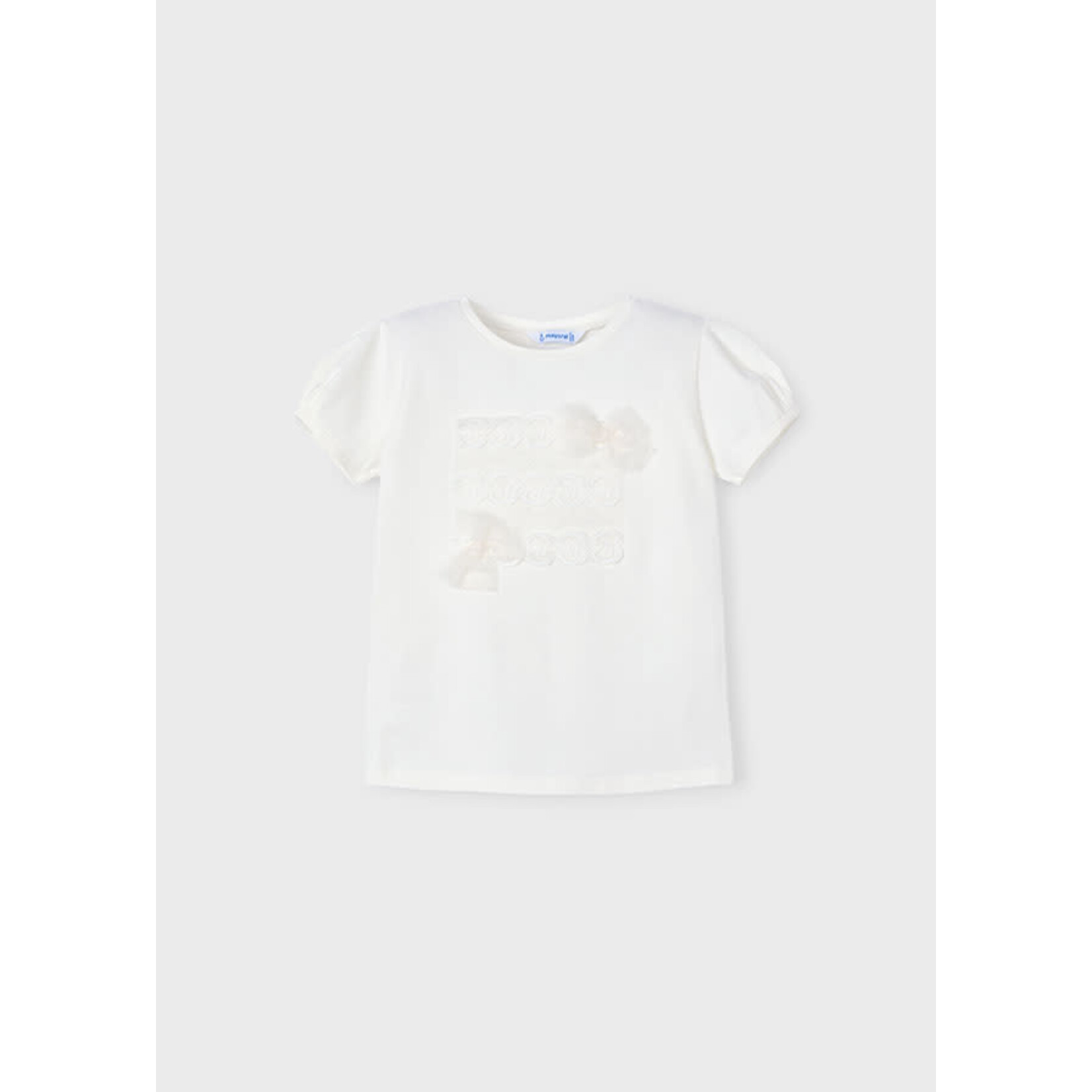 Mayoral Mayoral S/sl tulle t shirt Blossom - 26 03001