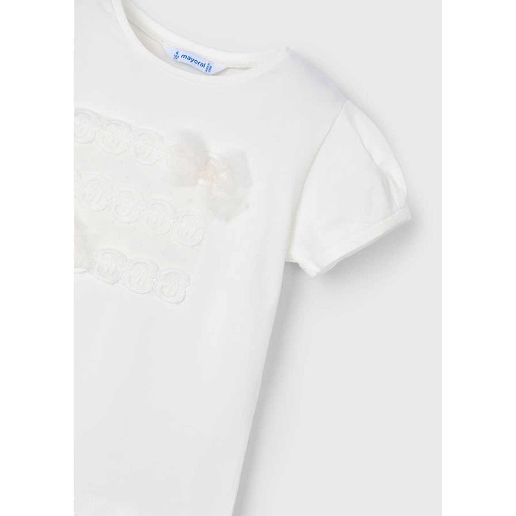 Mayoral Mayoral S/sl tulle t shirt Blossom - 26 03001