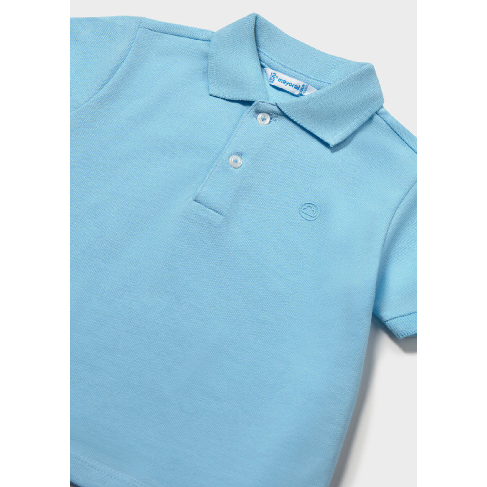 Mayoral Mayoral Basic s/s polo Sky blue - 26 00102B