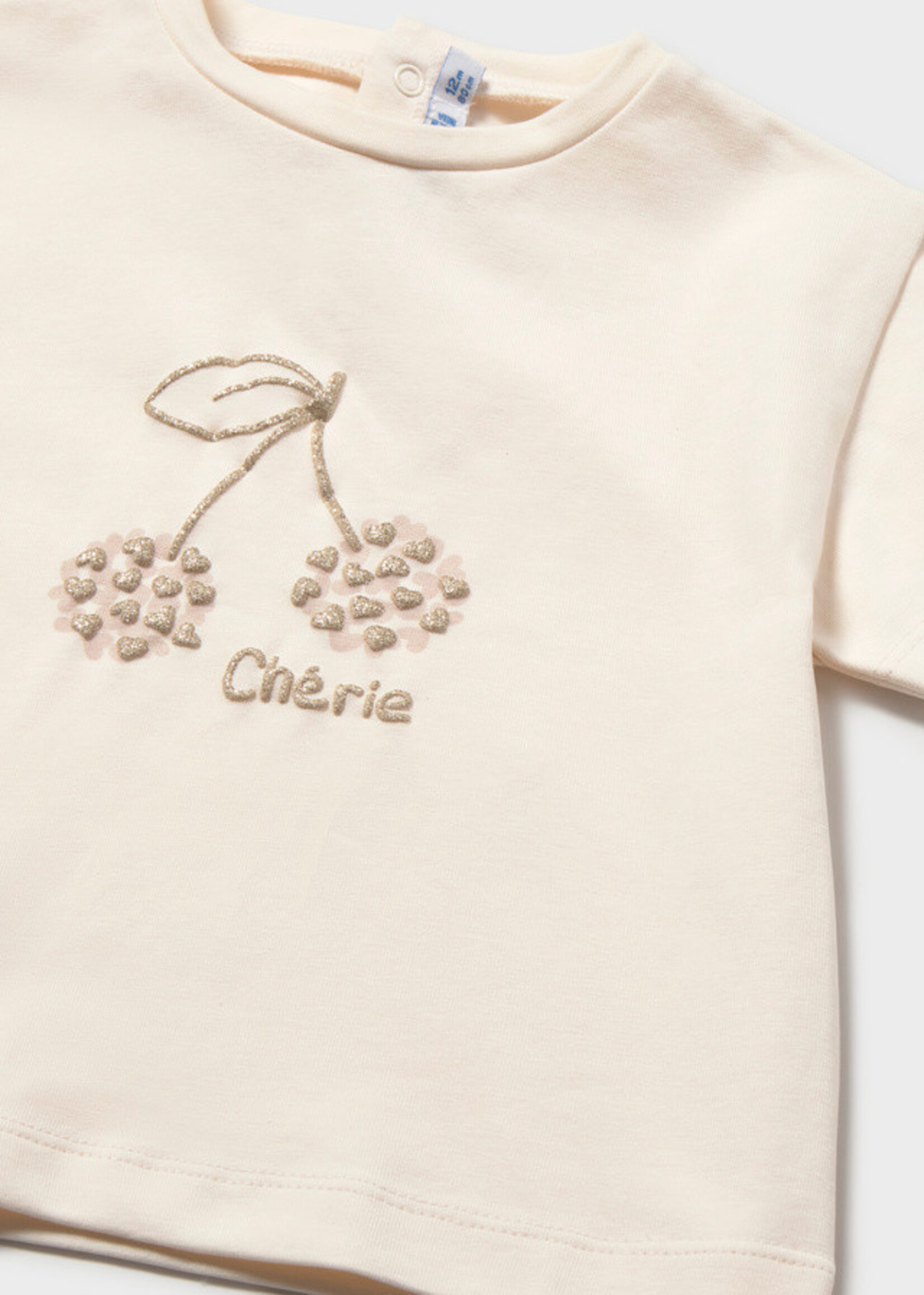 Mayoral Mayoral Basic s/s t-shirt Bone - 26 00105