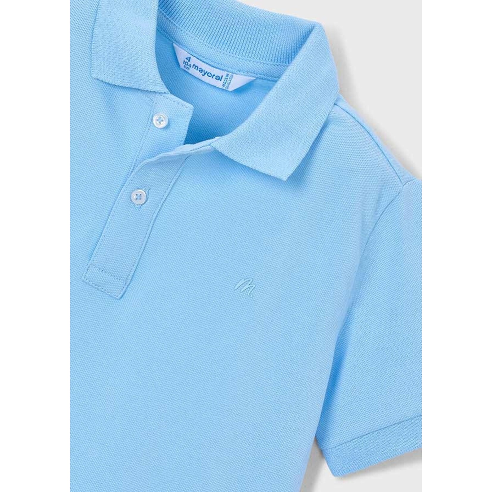 Mayoral Mayoral Basic s/s polo Sky blue - 26 00150