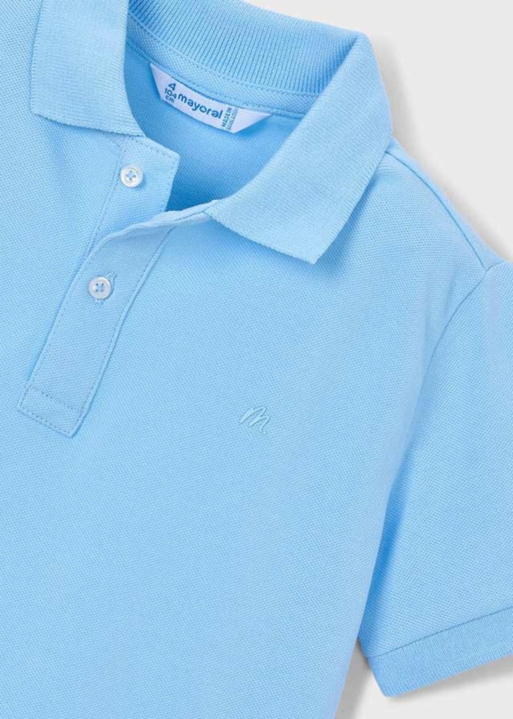 Mayoral Mayoral Basic s/s polo Sky blue - 26 00150