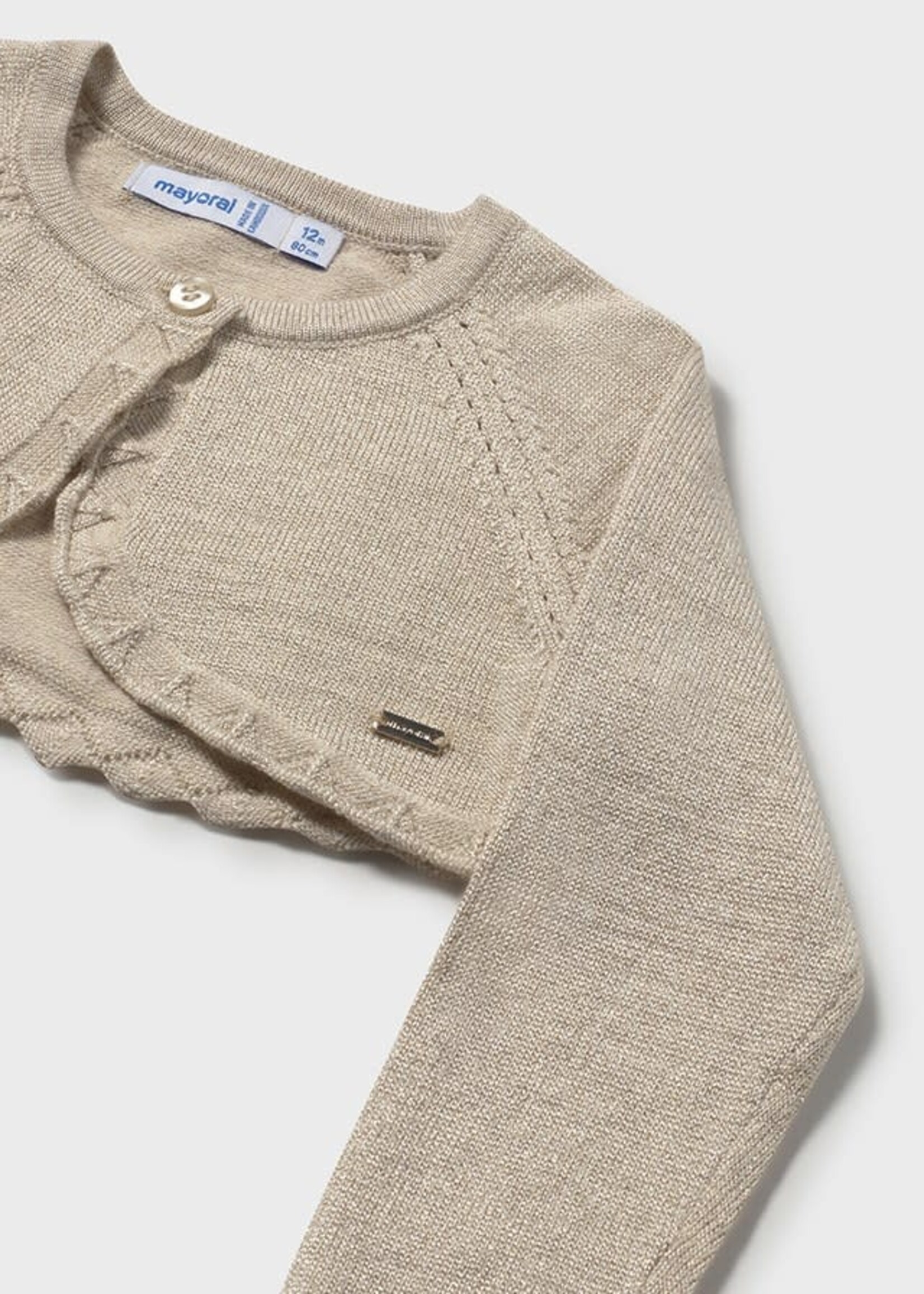 Mayoral Mayoral Basic knit bolero Hazelnut v - 26 00306B