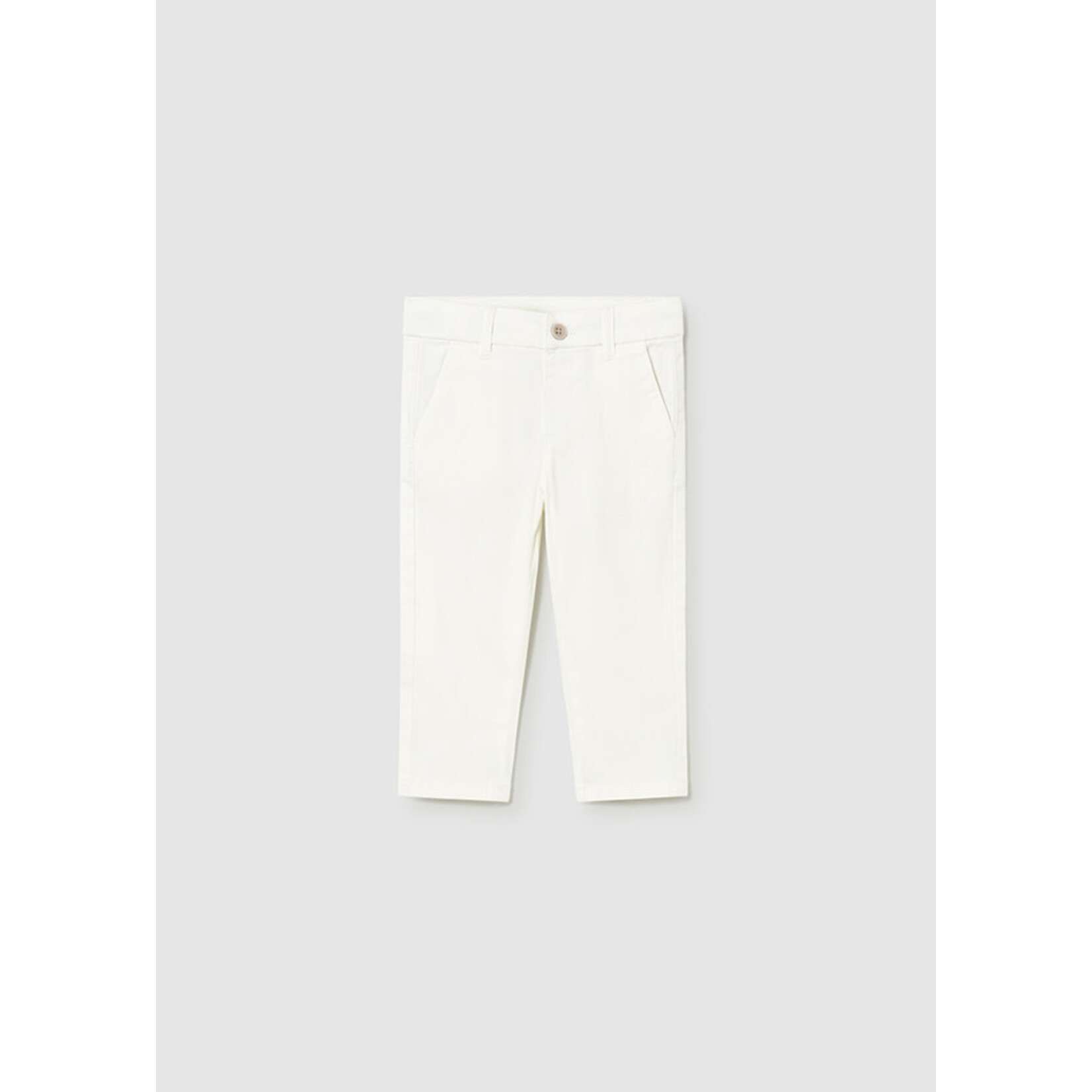 Mayoral Mayoral Twill basic trousers Cream - 26 00522B