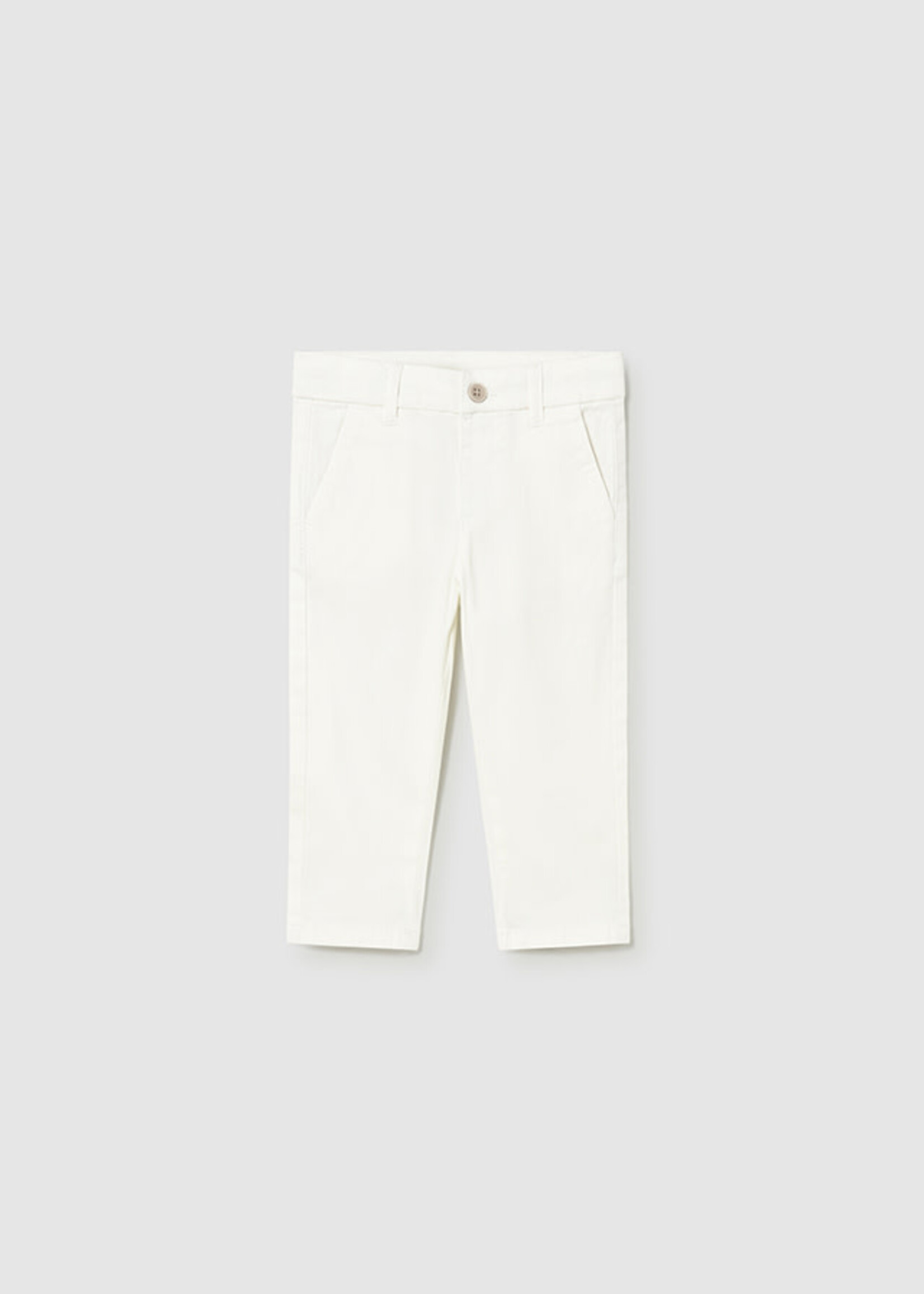 Mayoral Mayoral Twill basic trousers Cream - 26 00522B