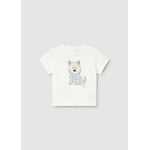 Mayoral Mayoral S/s t-shirt Cream - 26 01001B
