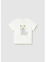 Mayoral Mayoral S/s t-shirt Cream - 26 01001B