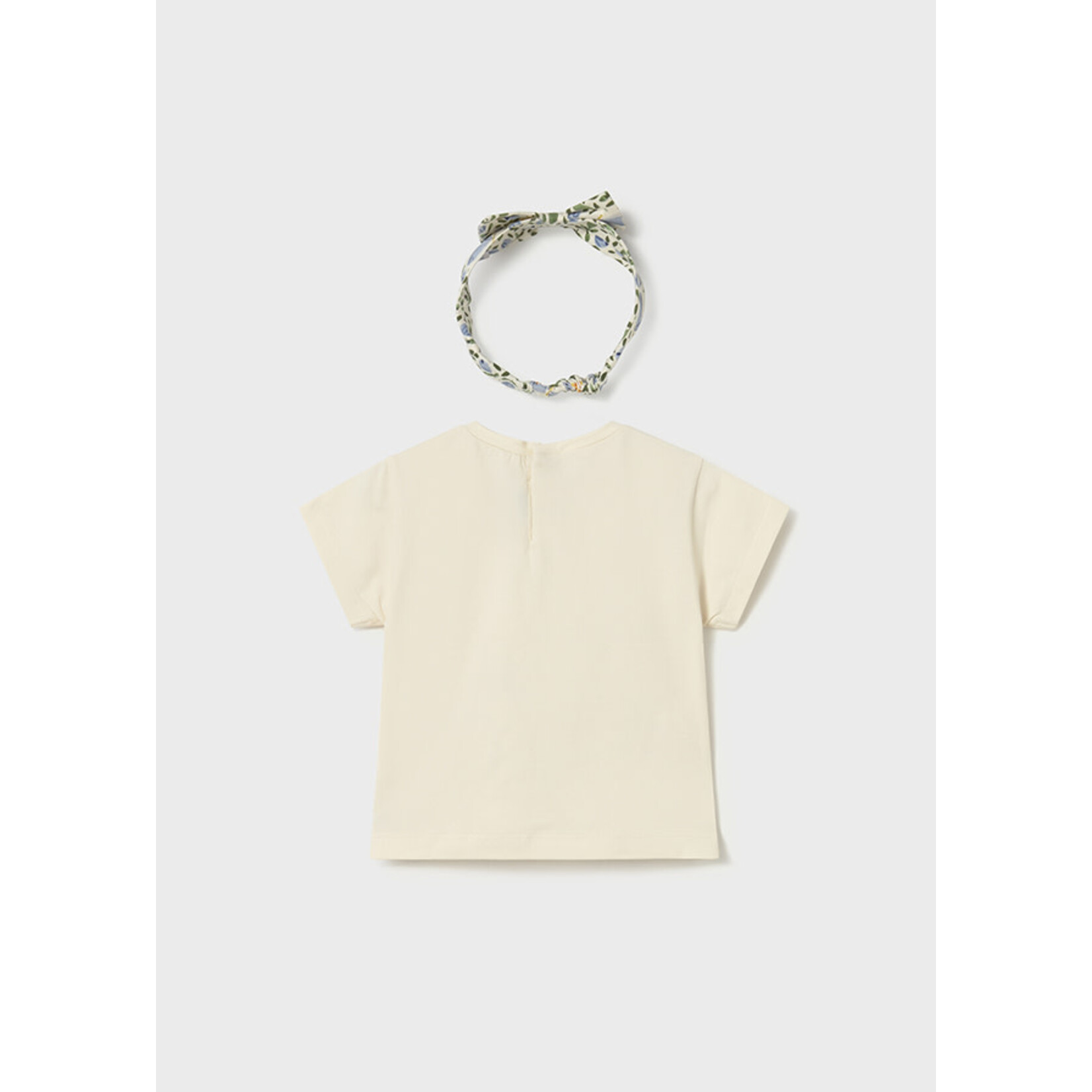 Mayoral Mayoral S/s t-shirt w/ headband Bone - 26 01081