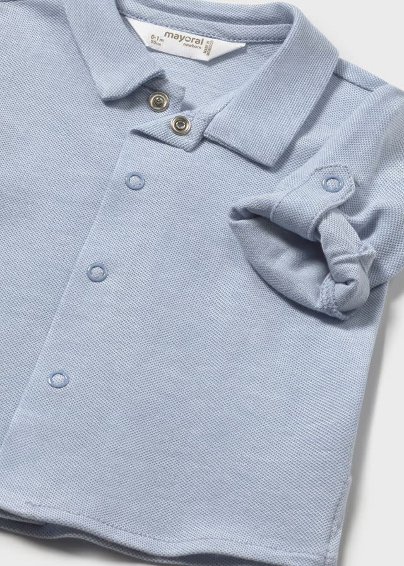 Mayoral Mayoral knit shirt w/ collar Blue - 26 01103B