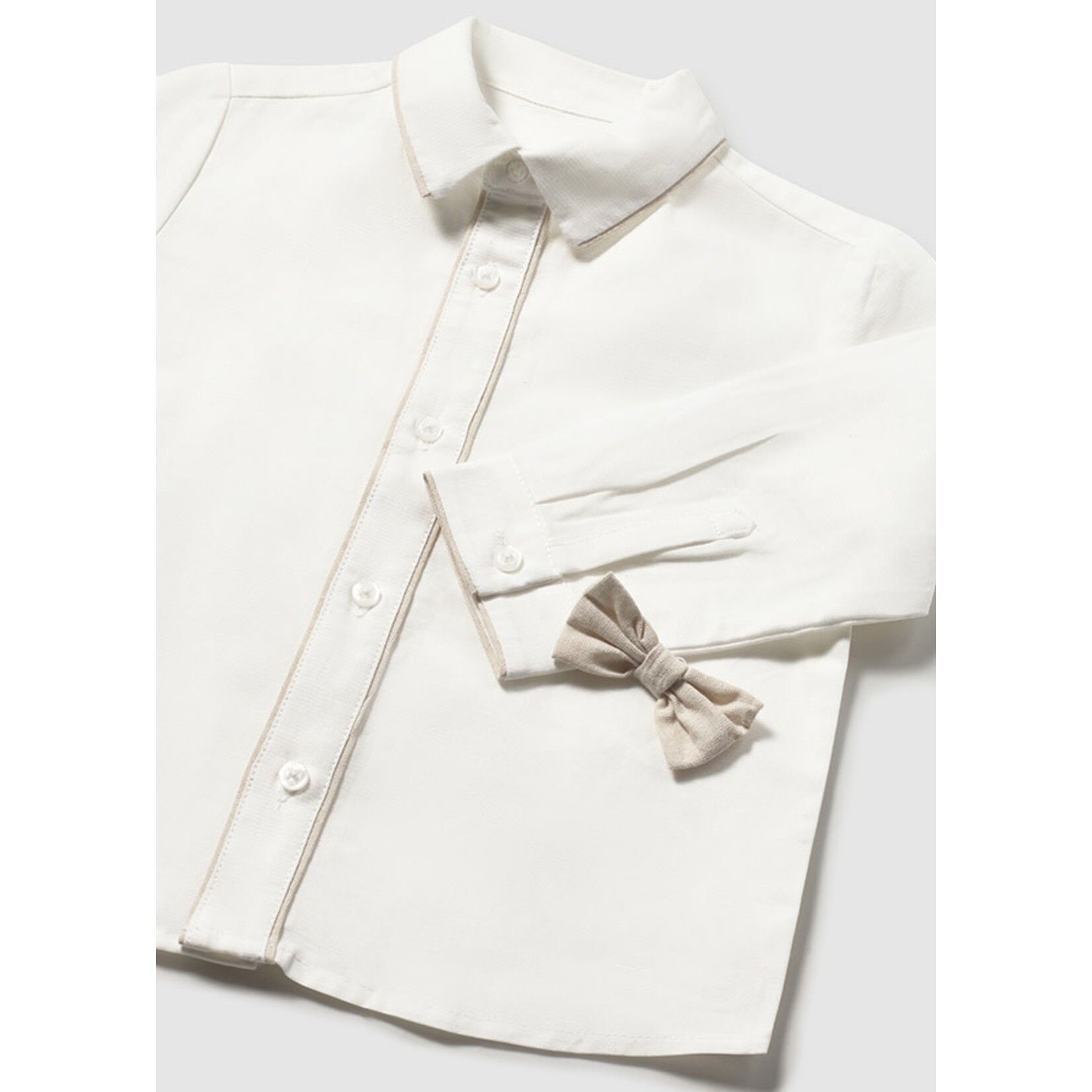 Mayoral Mayoral L/s dressy shirt Cream - 26 01115B