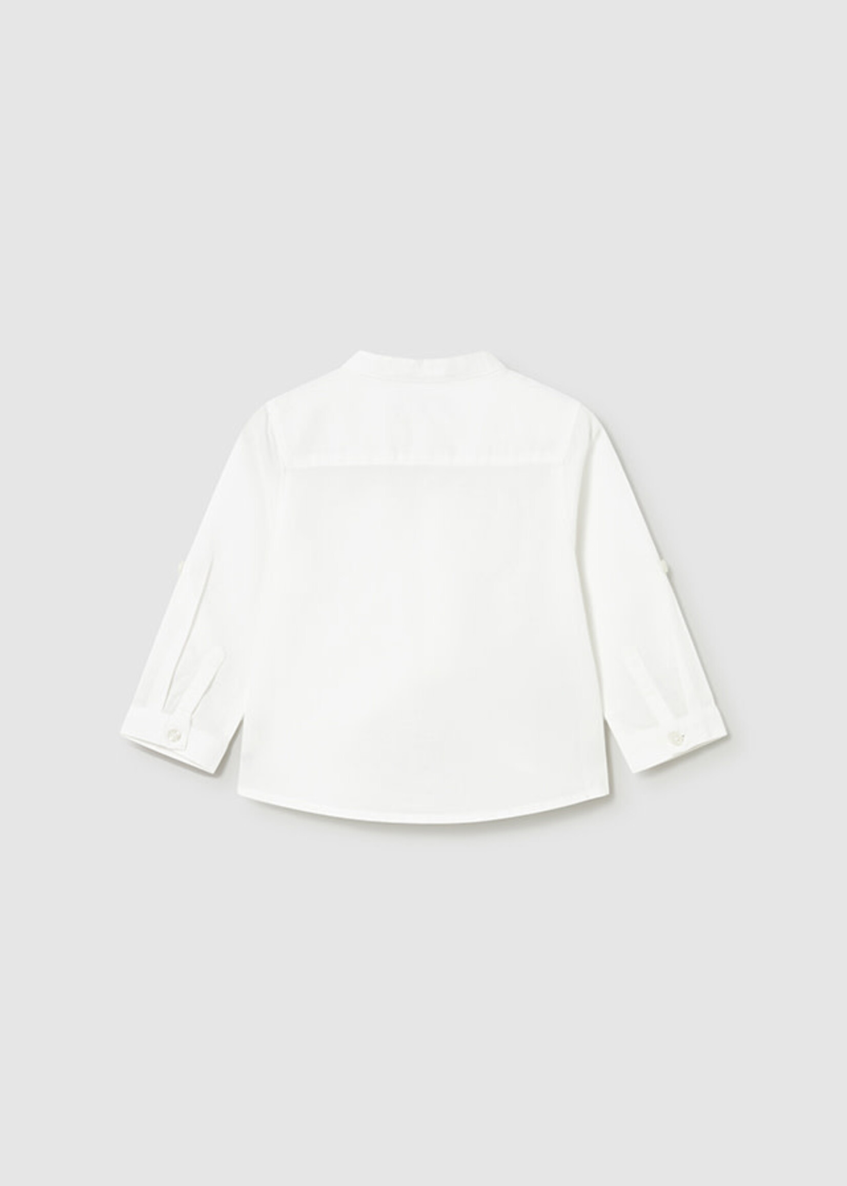 Mayoral Mayoral L/s linen mao shirt White - 26 01116B