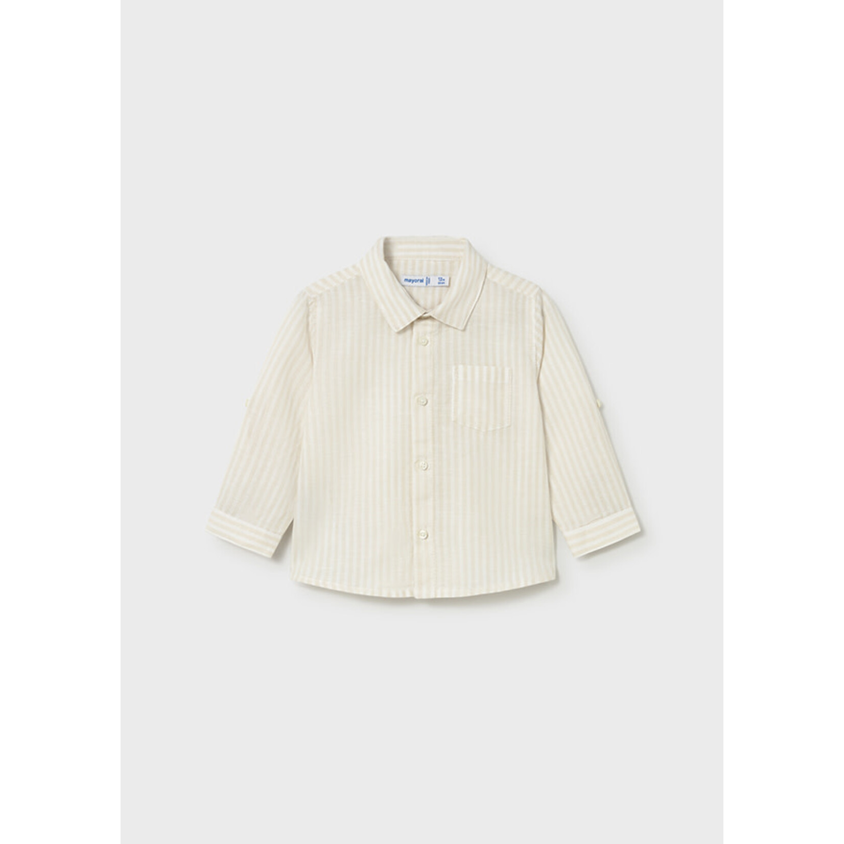 Mayoral Mayoral L/s linen shirt Hemp - 26 01118B
