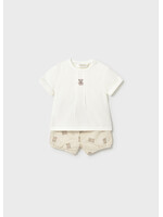 Mayoral Mayoral Shorts and t-shirt set Col. Mole - 26 01274B