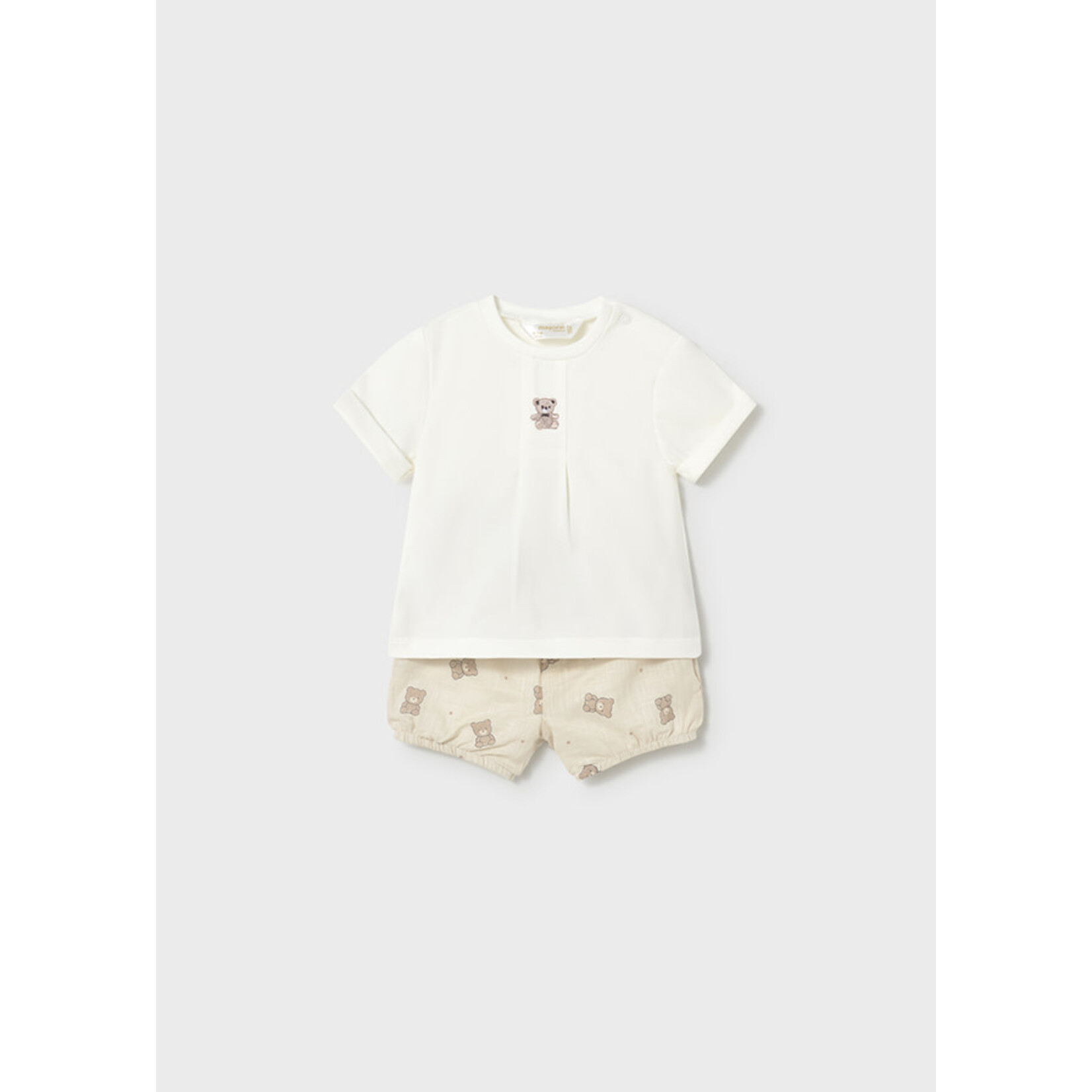 Mayoral Mayoral Shorts and t-shirt set Col. Mole - 26 01274B