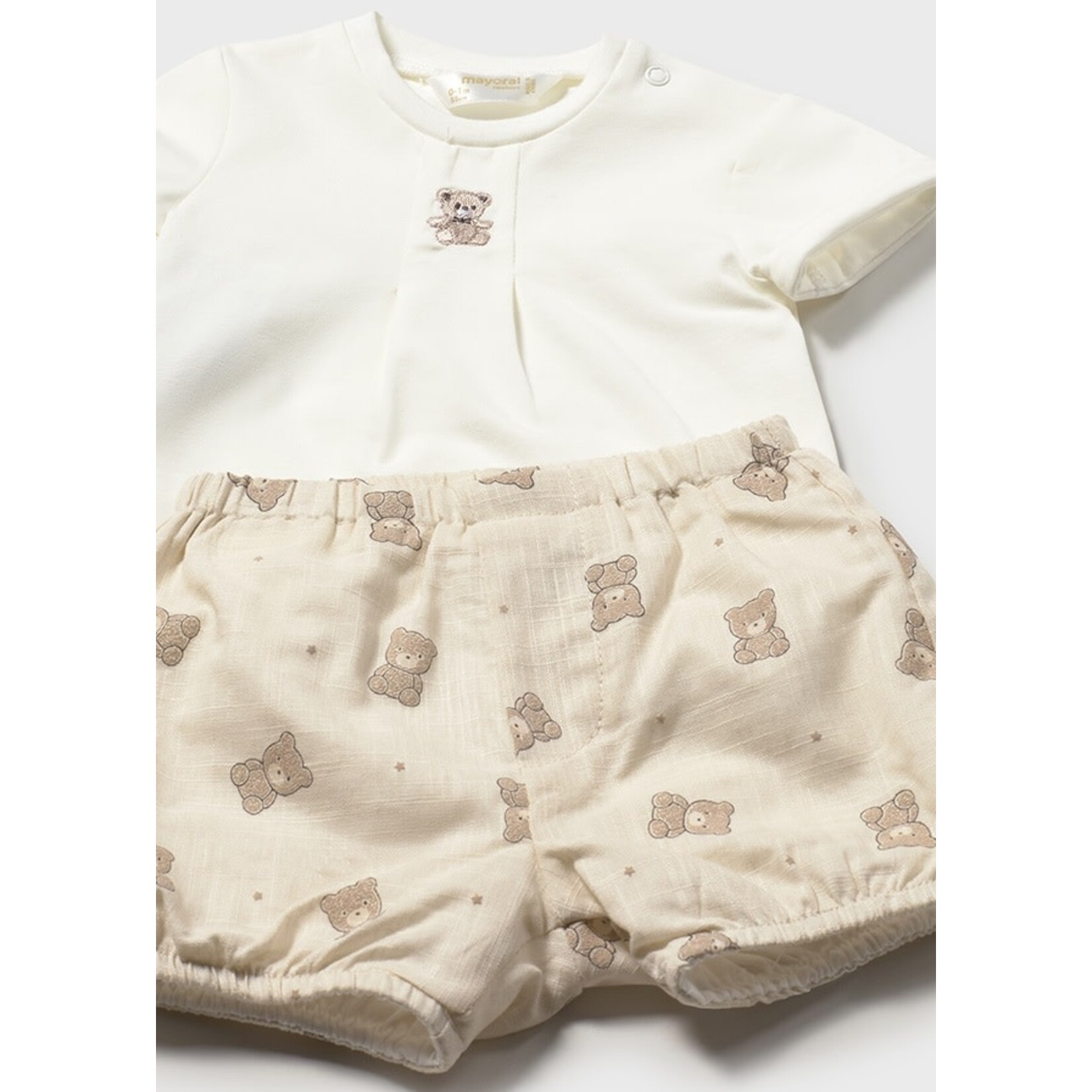 Mayoral Mayoral Shorts and t-shirt set Col. Mole - 26 01274B