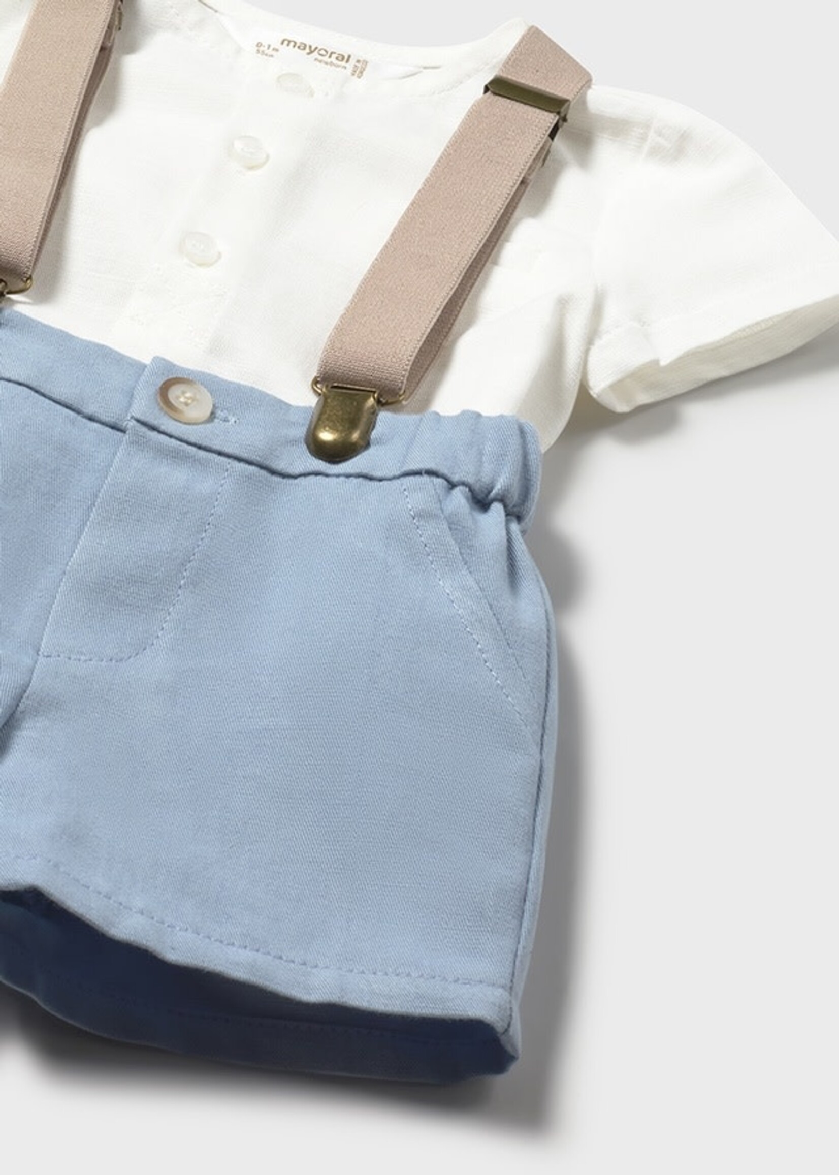 Mayoral Mayoral short set with shirt Blue - 26 01278B