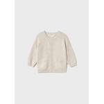 Mayoral Mayoral Knit crew neck cardigan Oat vig - 26 01311B