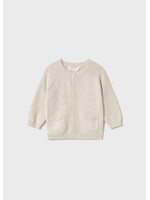 Mayoral Mayoral Knit crew neck cardigan Oat vig - 26 01311B