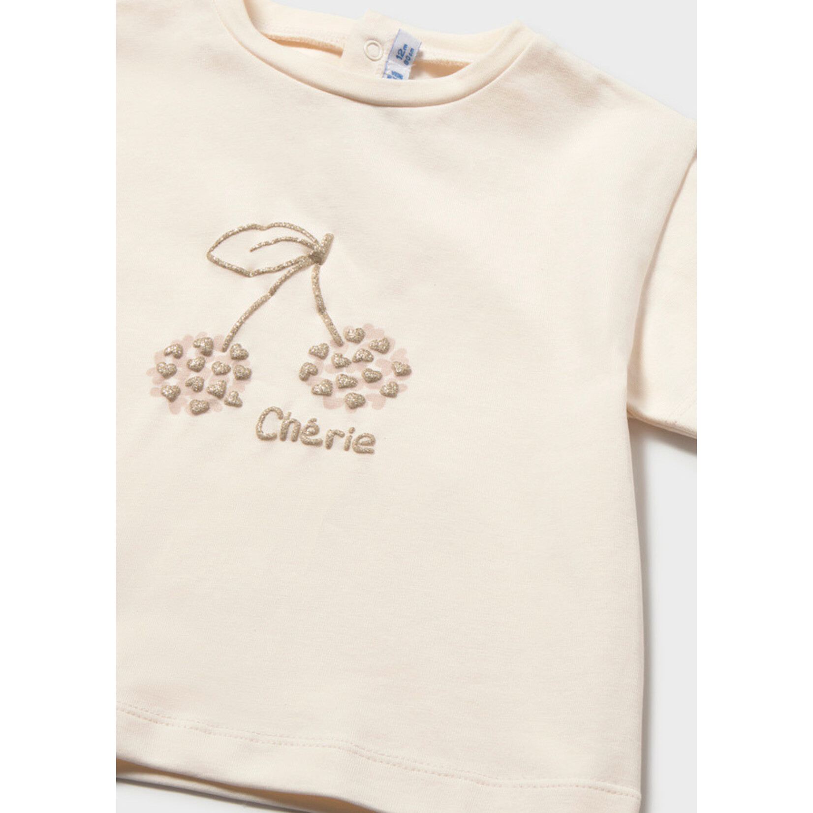 Mayoral Mayoral Basic s/s t-shirt Bone - 26 00105