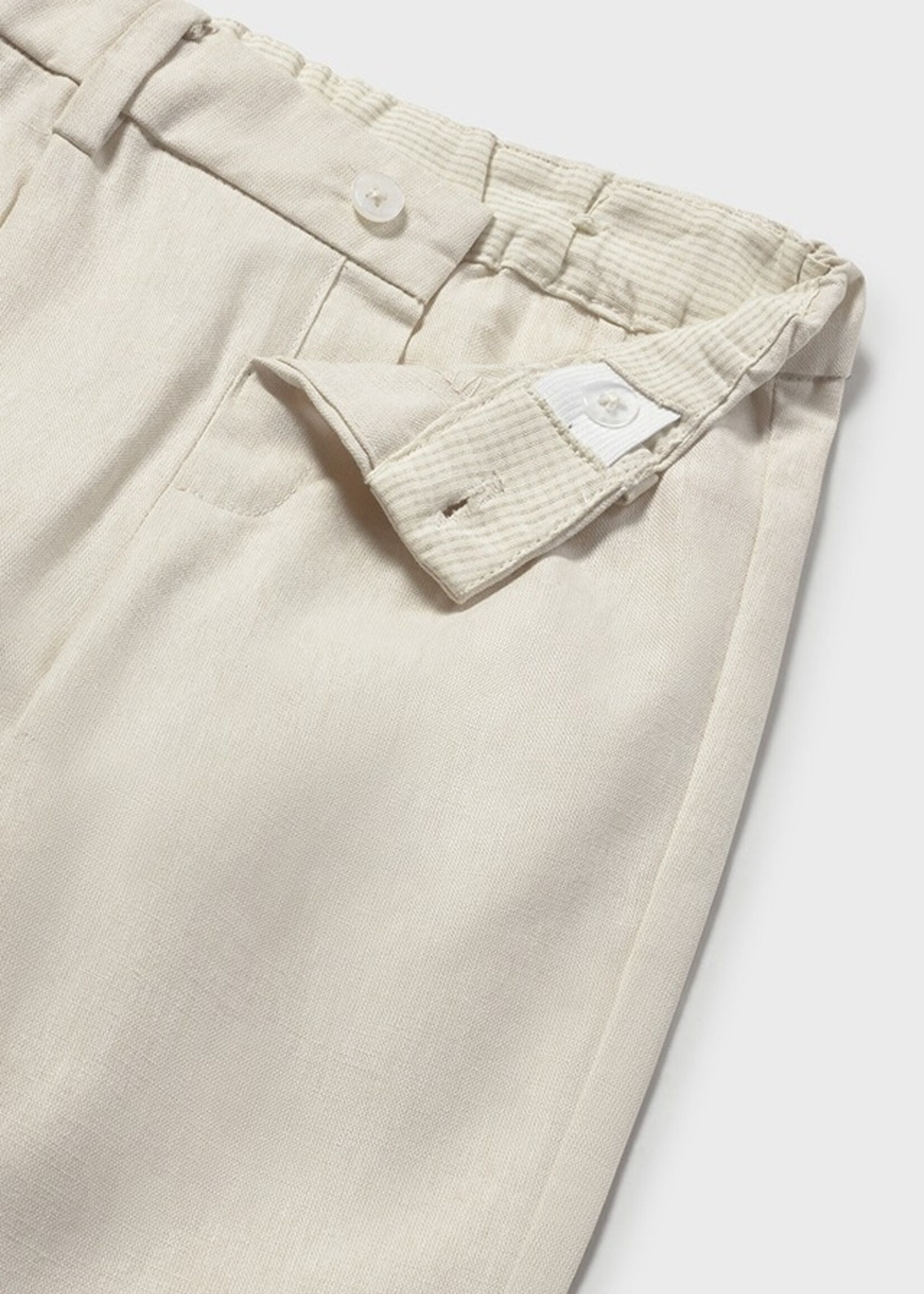 Mayoral Mayoral Linen suiting pants oat mixed - 26 01517B