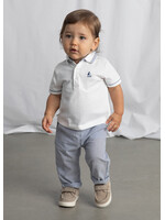 Mayoral Mayoral Seersucker pants Capri blue - 26 01518B