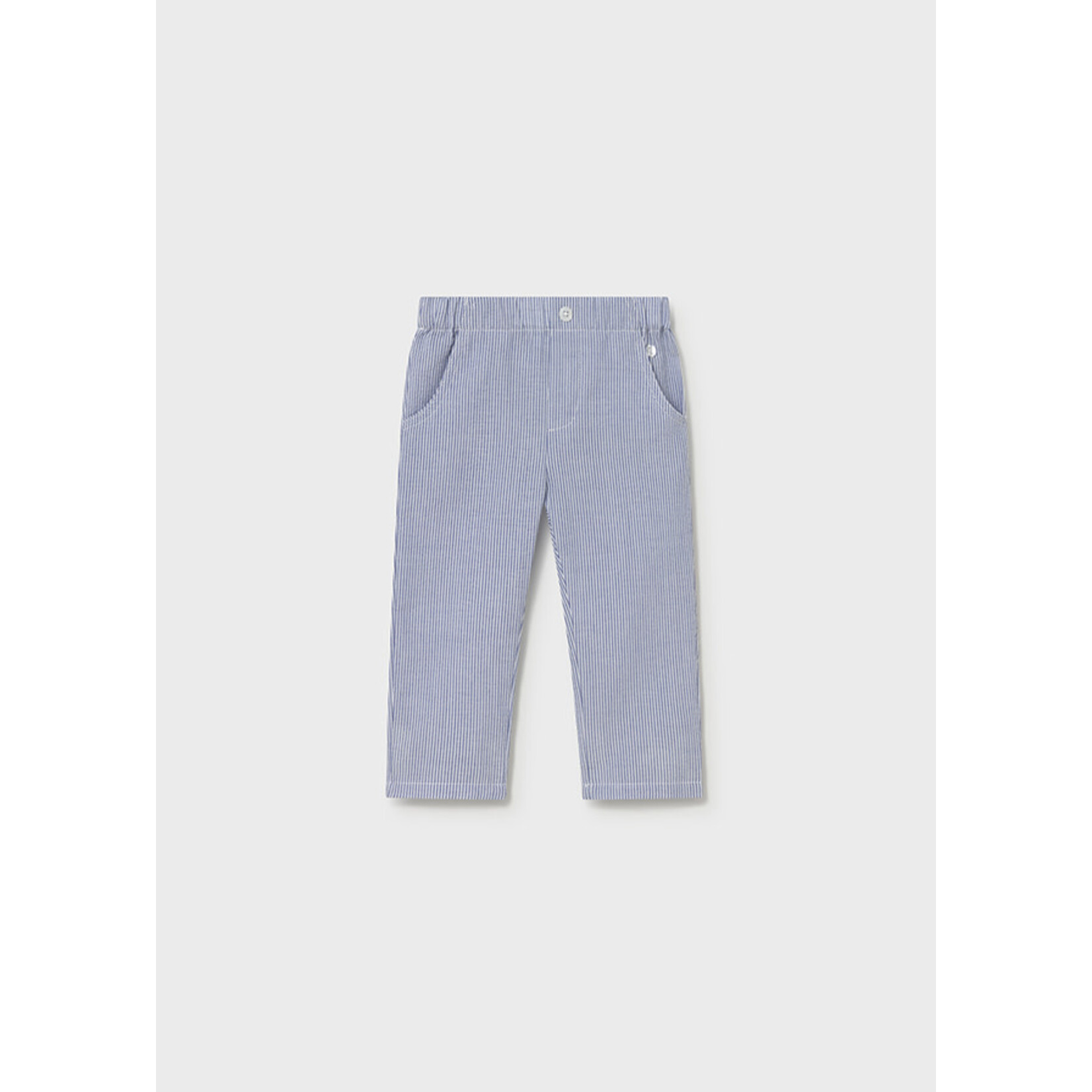 Mayoral Mayoral Seersucker pants Capri blue - 26 01518B
