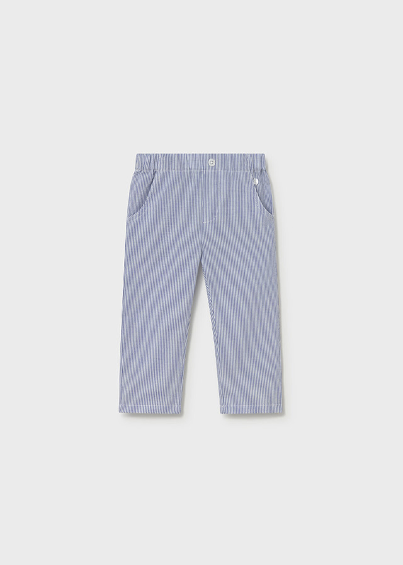 Mayoral Mayoral Seersucker pants Capri blue - 26 01518B