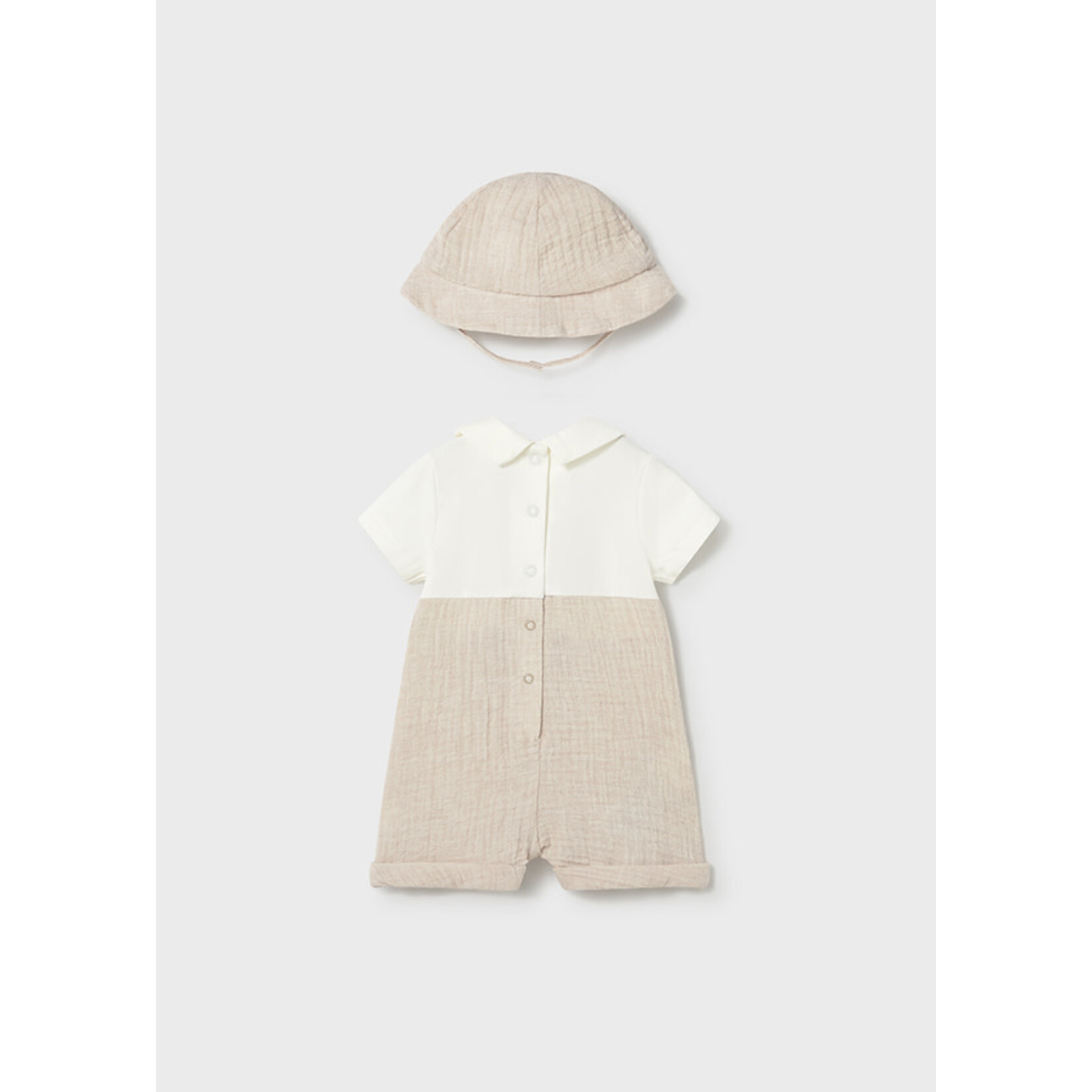 Mayoral Mayoral Short romper Wheat - 26 01651B