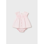 Mayoral Mayoral Chiffon dress Baby Rose - 26 01805B