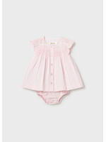 Mayoral Mayoral Chiffon dress Baby Rose - 26 01805B