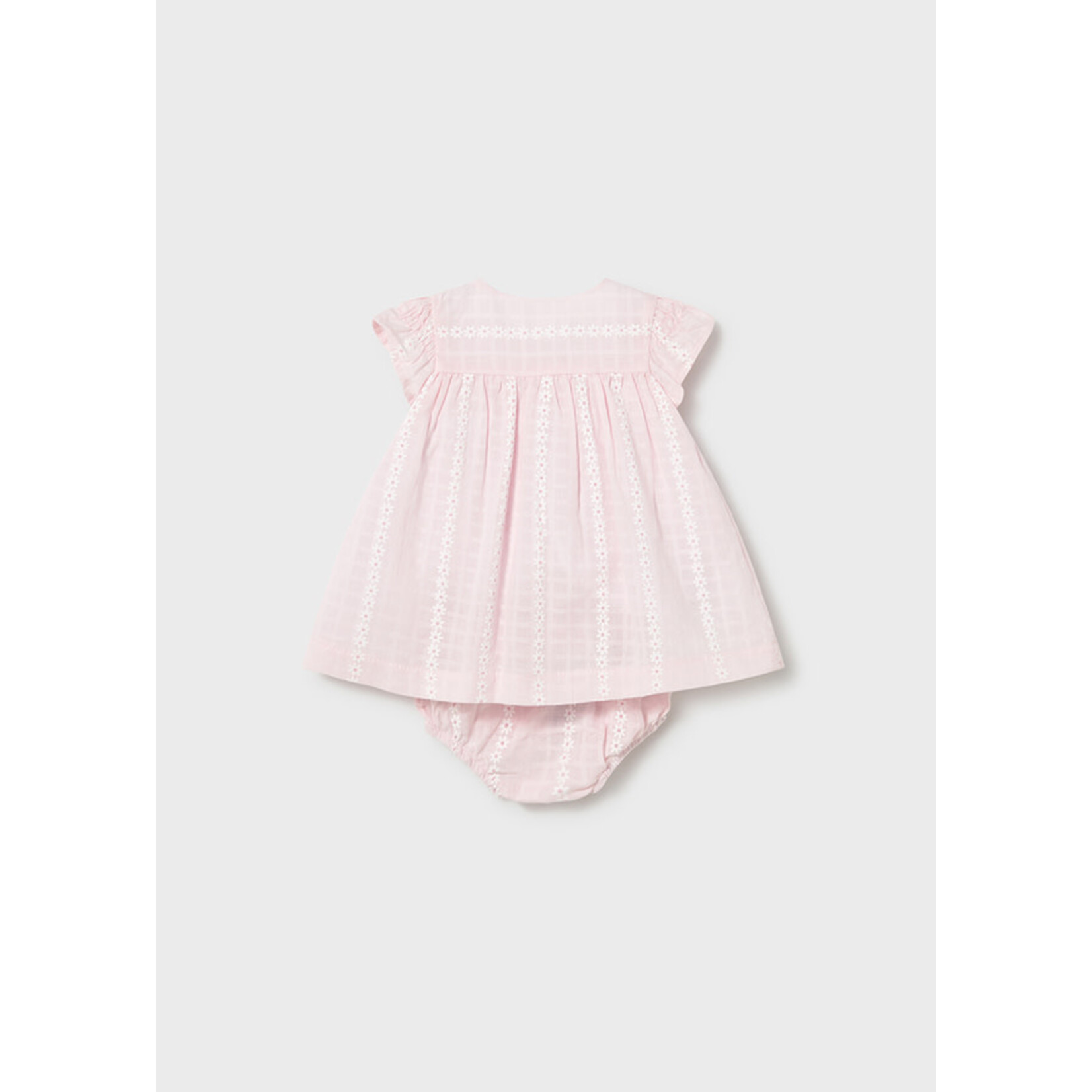 Mayoral Mayoral Chiffon dress Baby Rose - 26 01805B