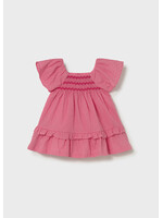 Mayoral Mayoral Swiss dot dress Geranium - 26 01912