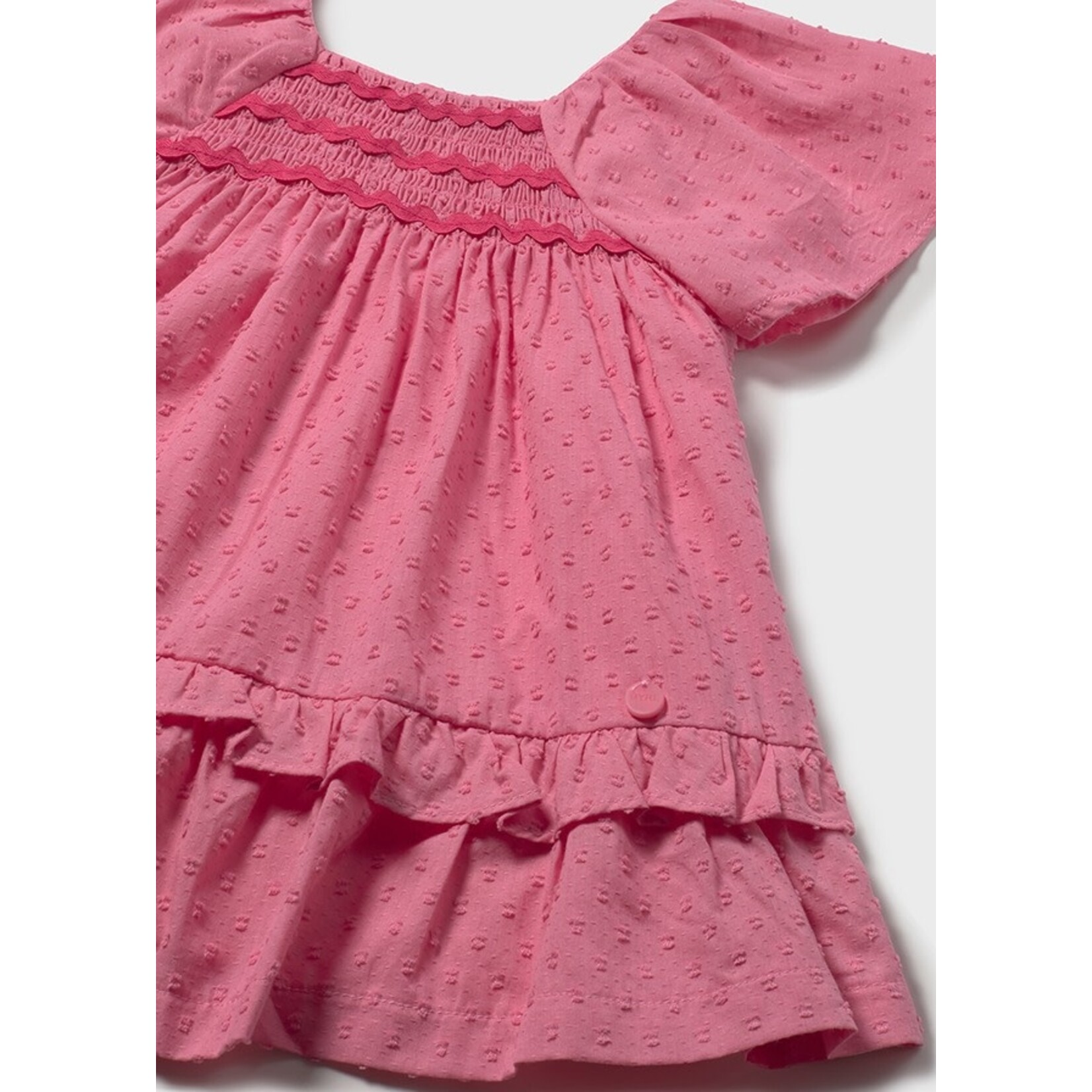 Mayoral Mayoral Swiss dot dress Geranium - 26 01912