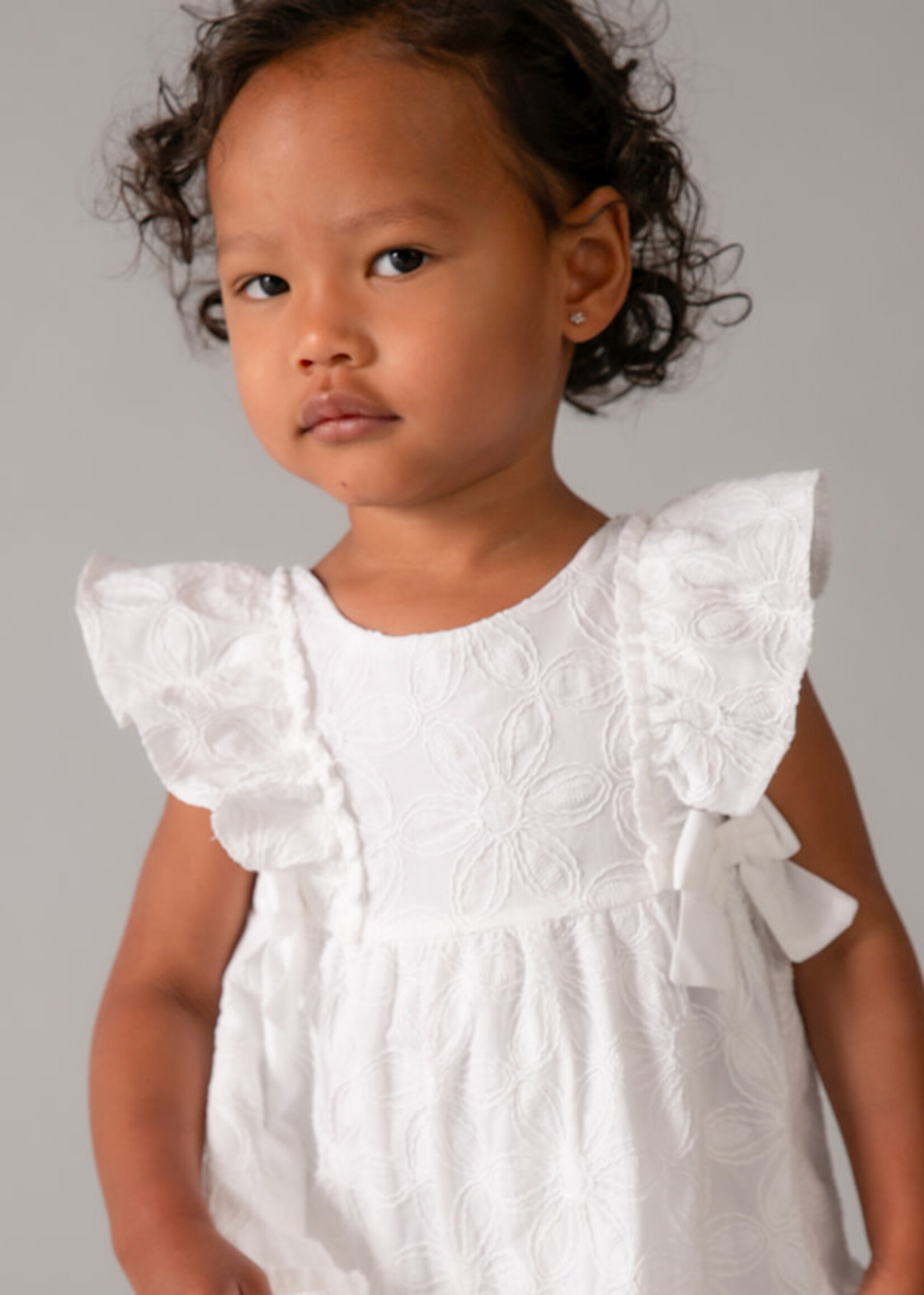 Mayoral Mayoral Embroidered dress White - 26 01915B