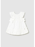 Mayoral Mayoral Embroidered dress White - 26 01915B