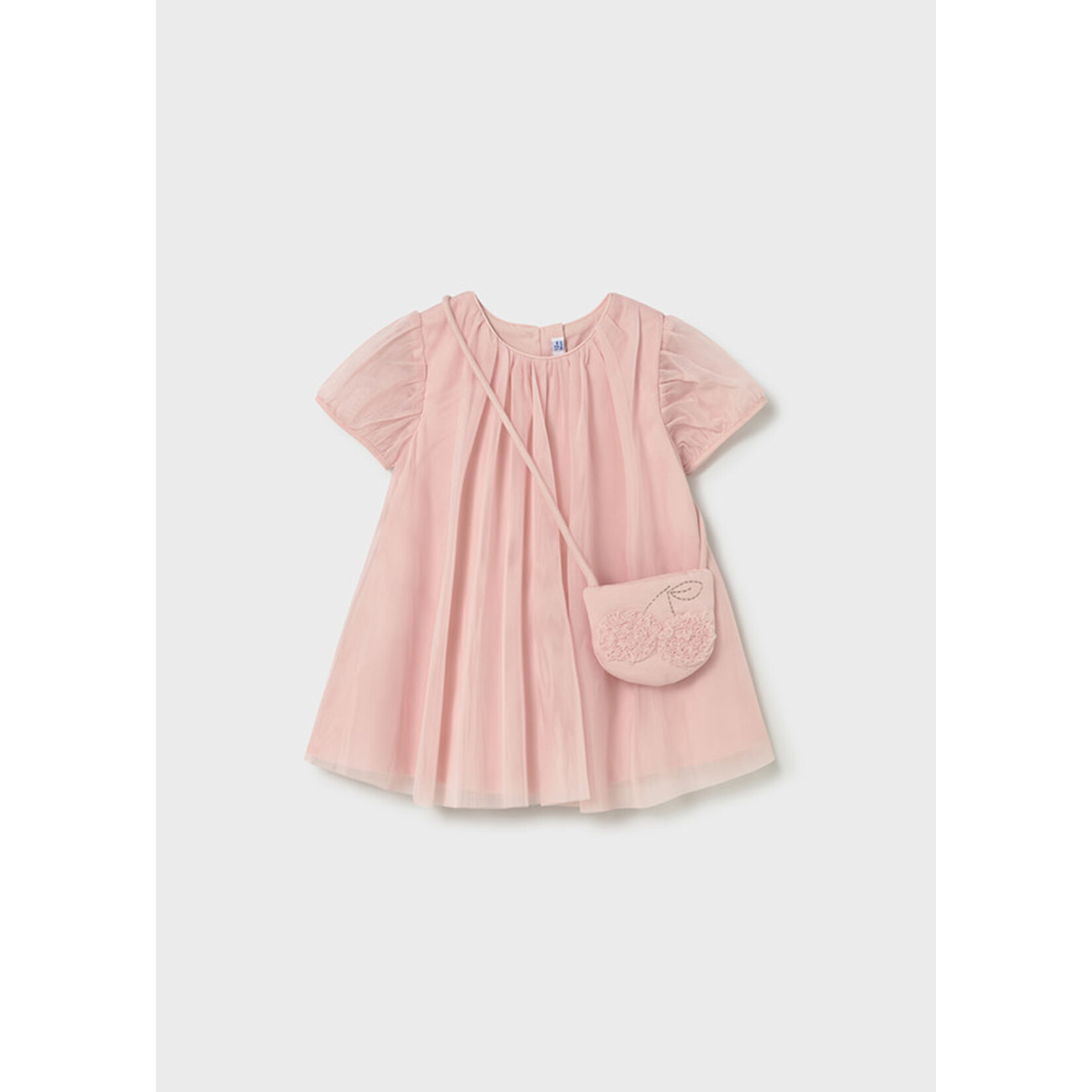 Mayoral Mayoral tulle dress w/ bag Peony - 26 01917