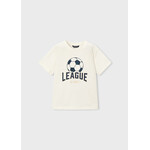 Mayoral Mayoral Shirt "league" applique Cream - 26 03074