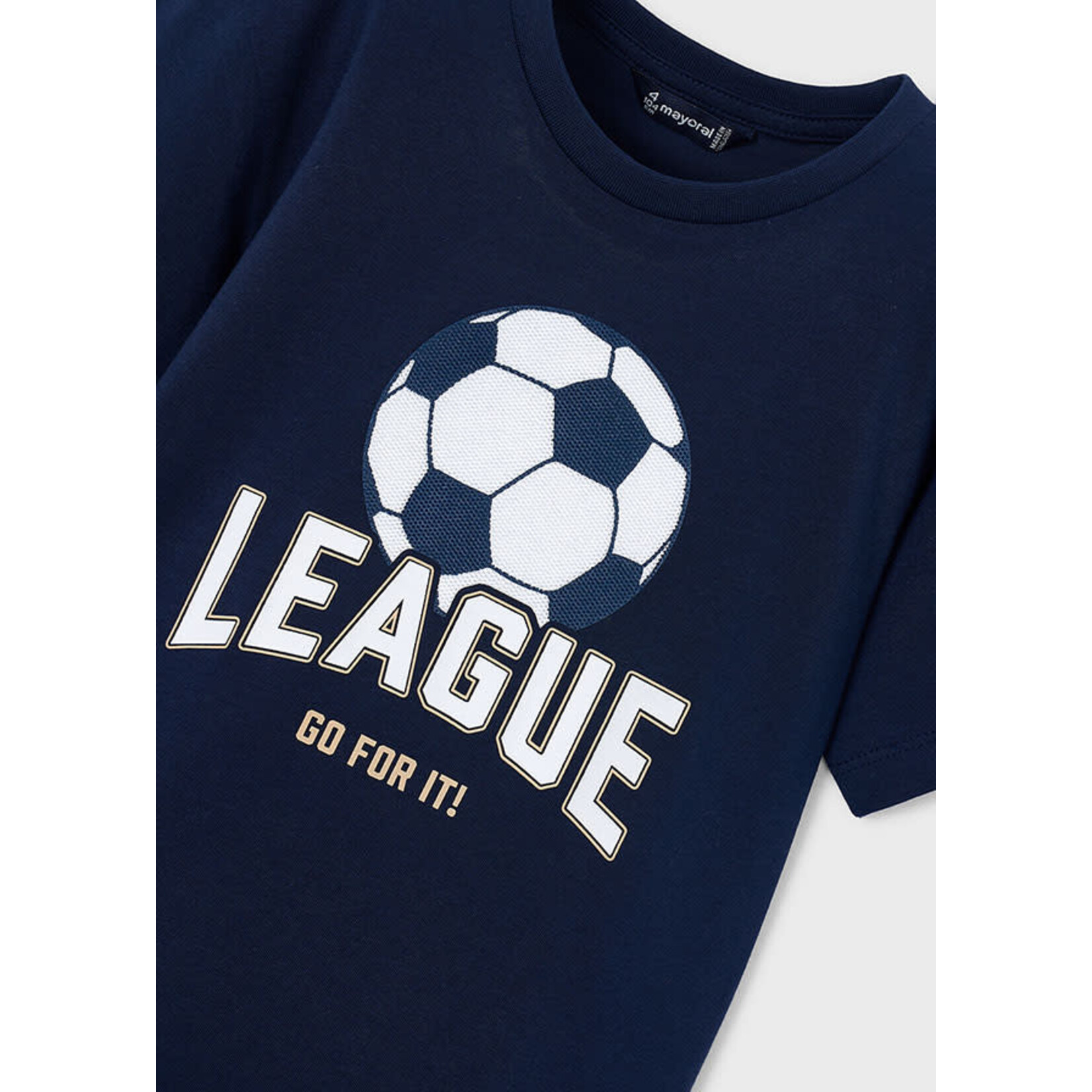 Mayoral Mayoral Shirt "league" applique Navy - 26 03074