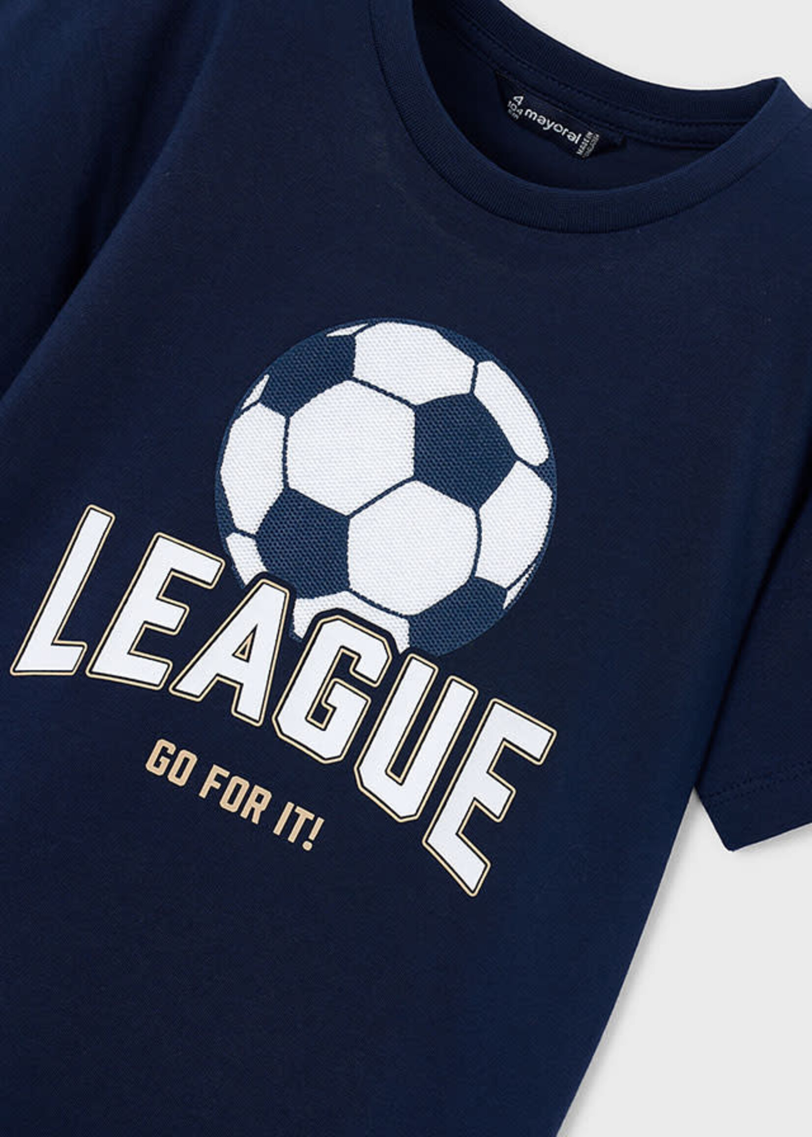 Mayoral Mayoral Shirt "league" applique Navy - 26 03074