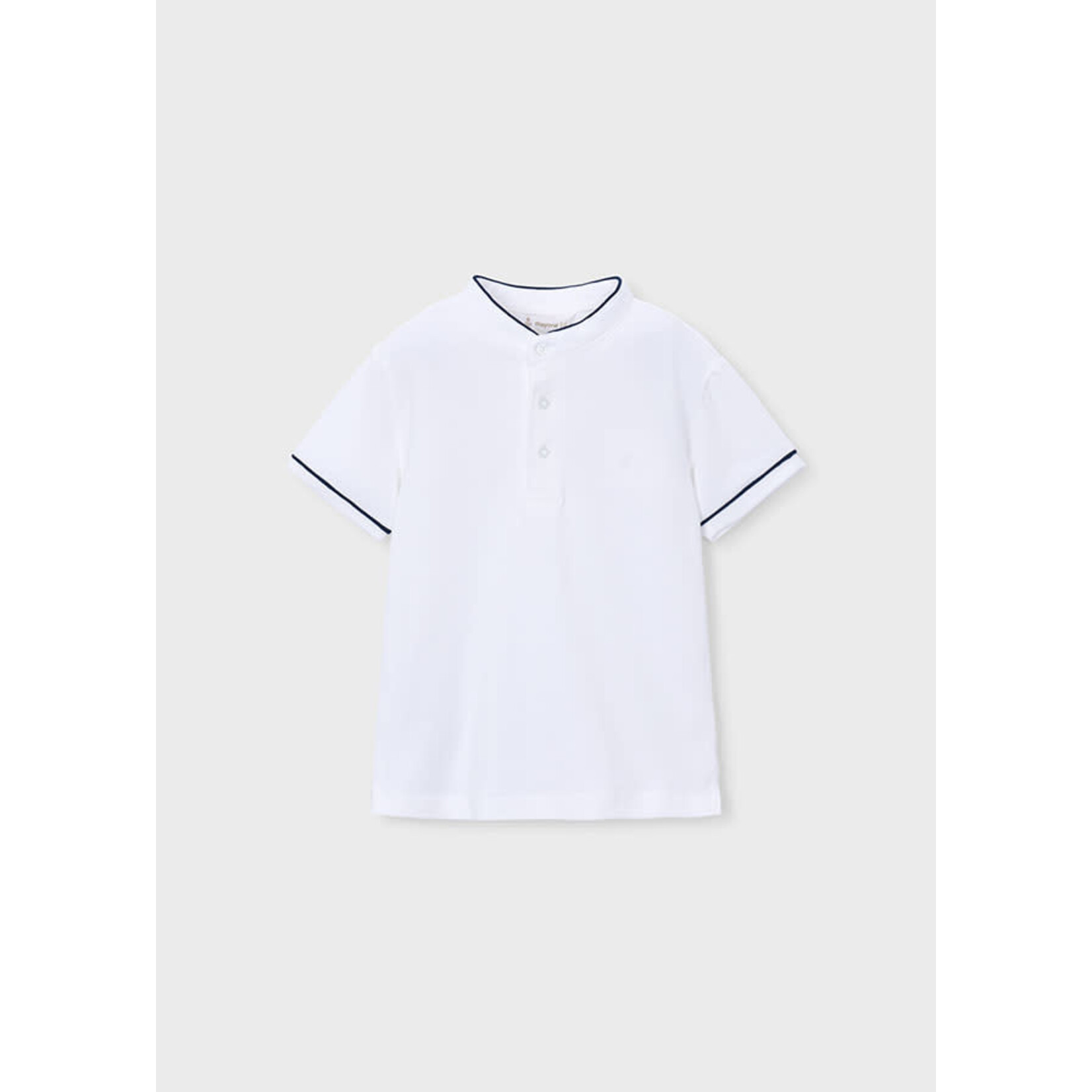 Mayoral Mayoral Polo s/s mao neck White - 26 03102