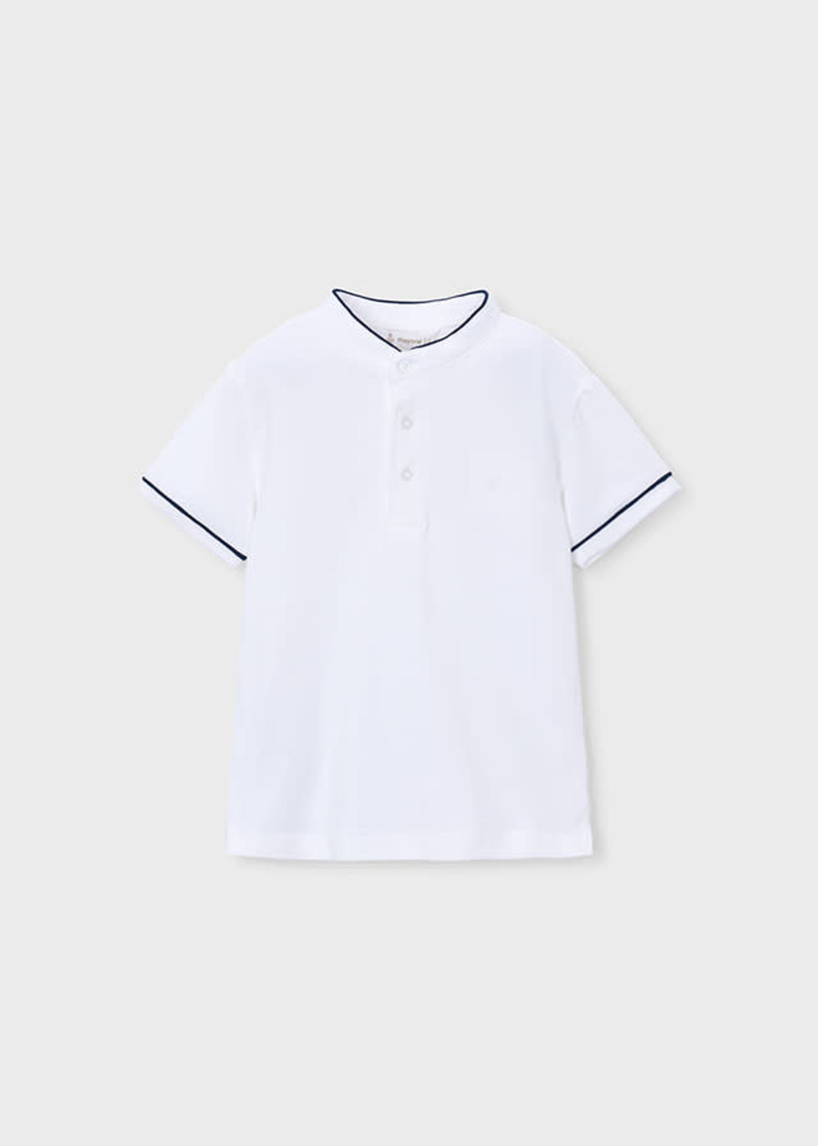 Mayoral Mayoral Polo s/s mao neck White - 26 03102