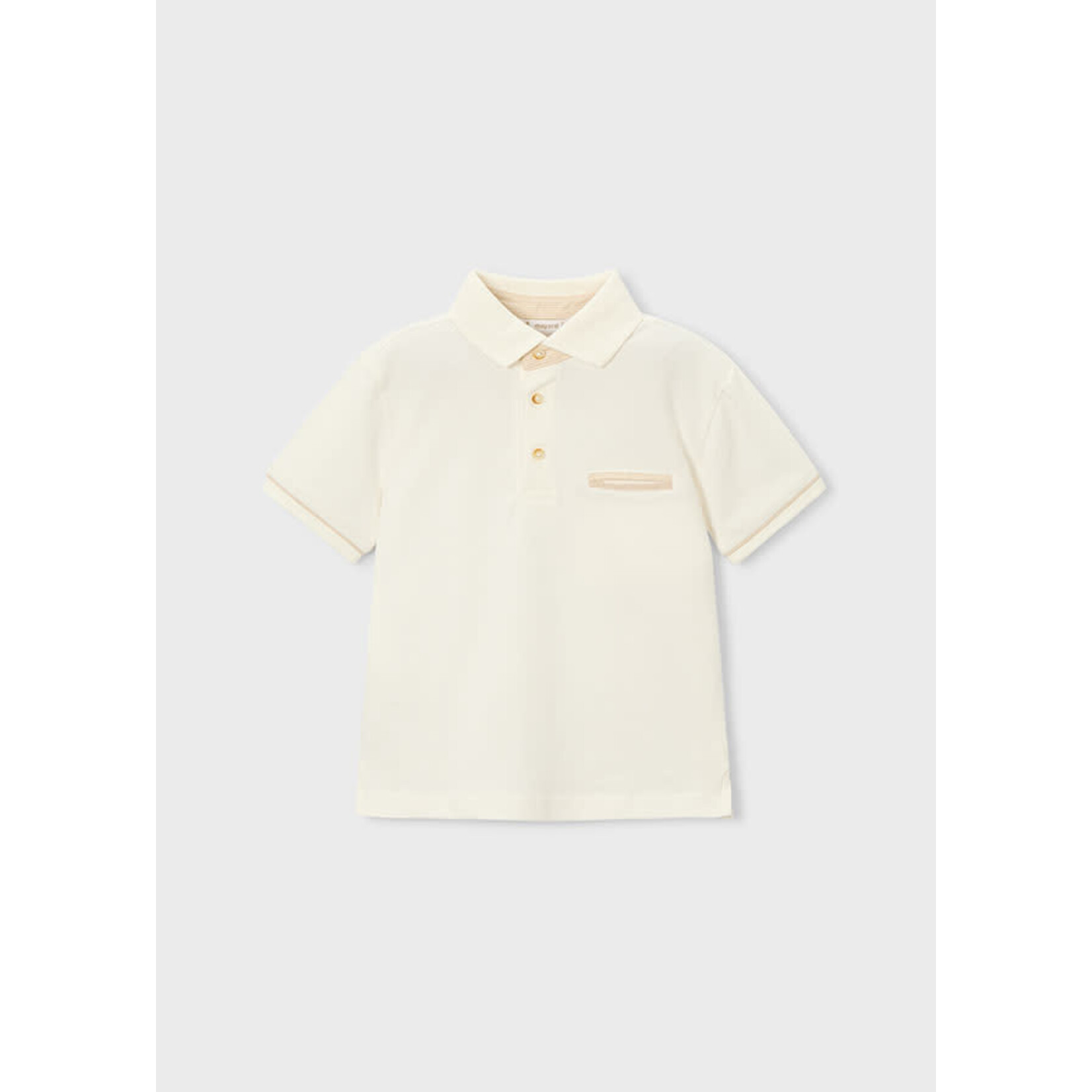 Mayoral Mayoral s/l polo suiting Cream - 26 03103