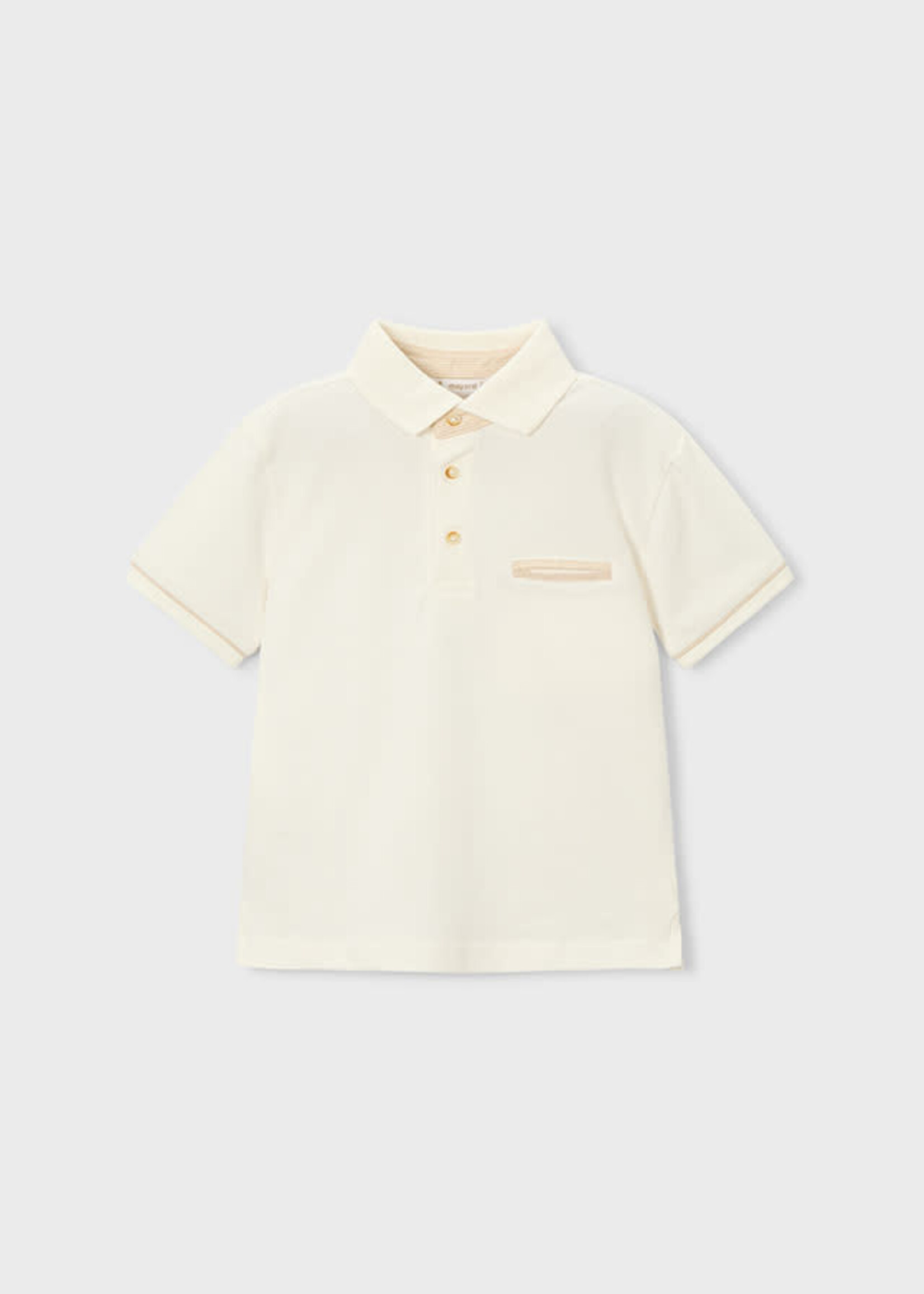 Mayoral Mayoral s/l polo suiting Cream - 26 03103