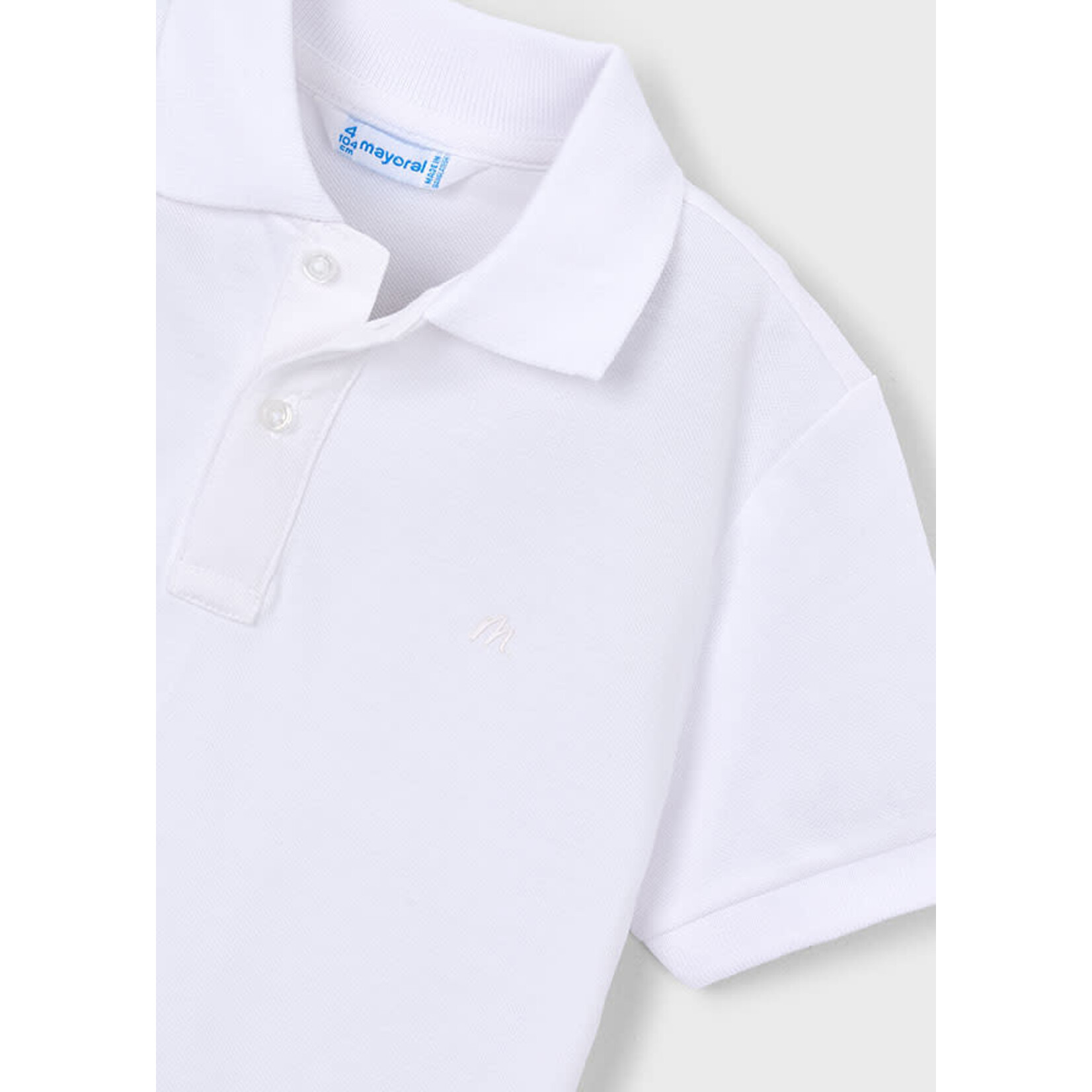Mayoral Mayoral Basic s/s polo White - 26 00150