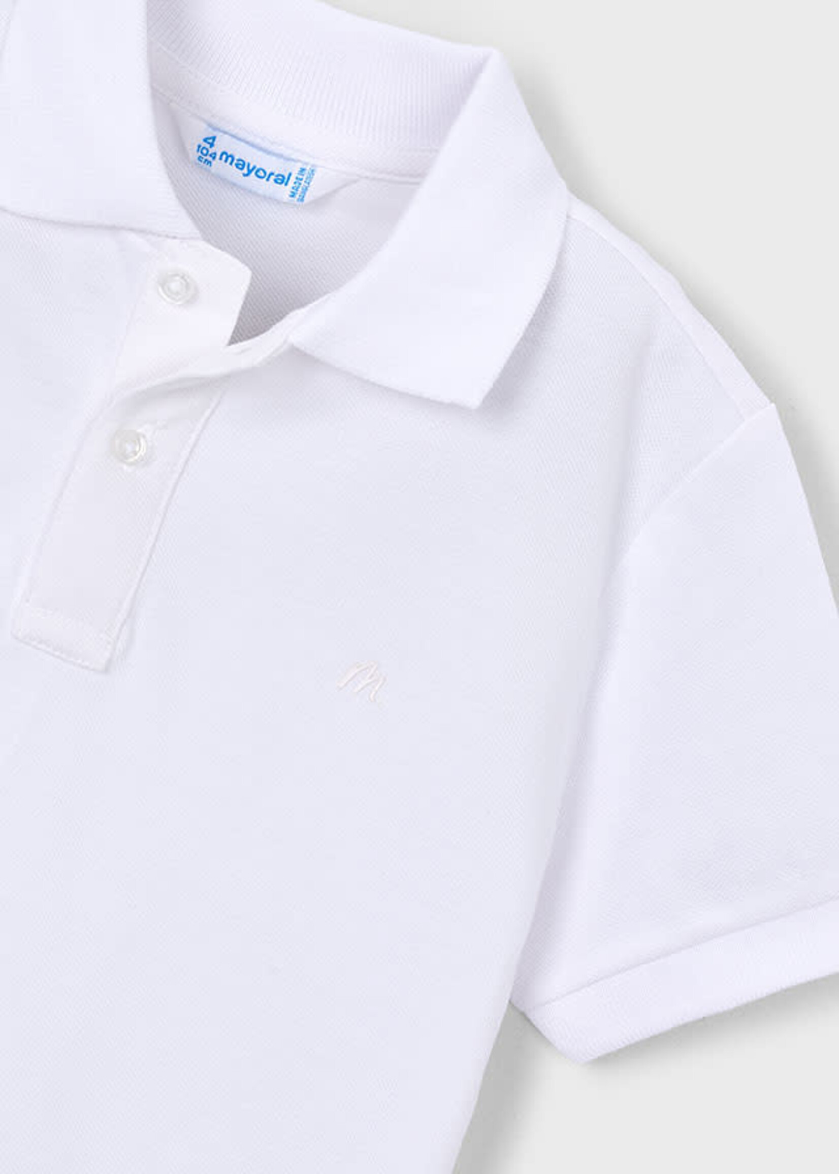 Mayoral Mayoral Basic s/s polo White - 26 00150