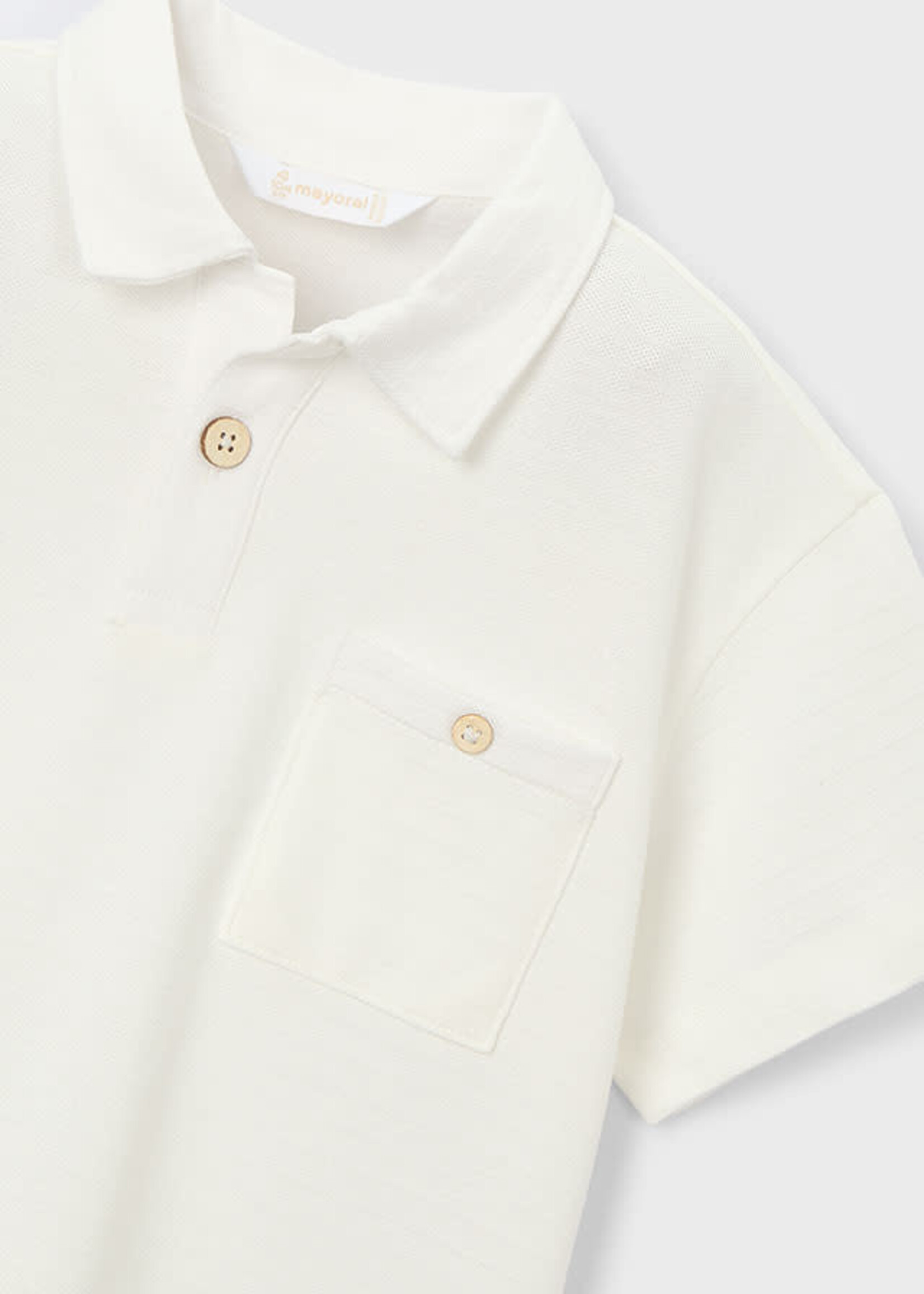 Mayoral Mayoral S/s polo Cream - 26 03105