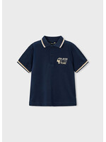 Mayoral Mayoral S/s printed polo Navy - 26 03108